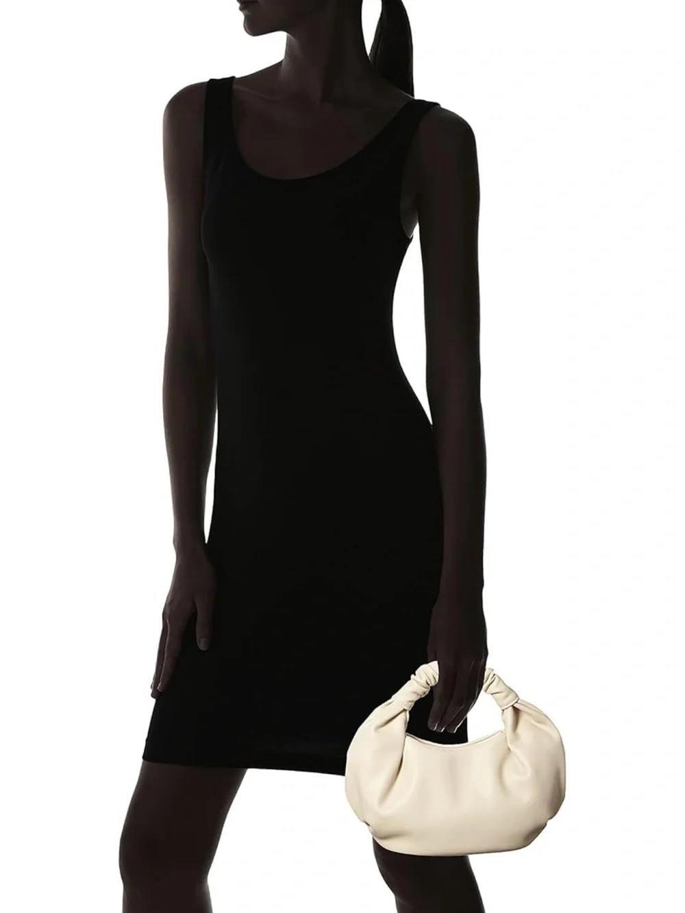 The Drop Adison Soft Ruched Top-Handle Bag NWT #Lux-P